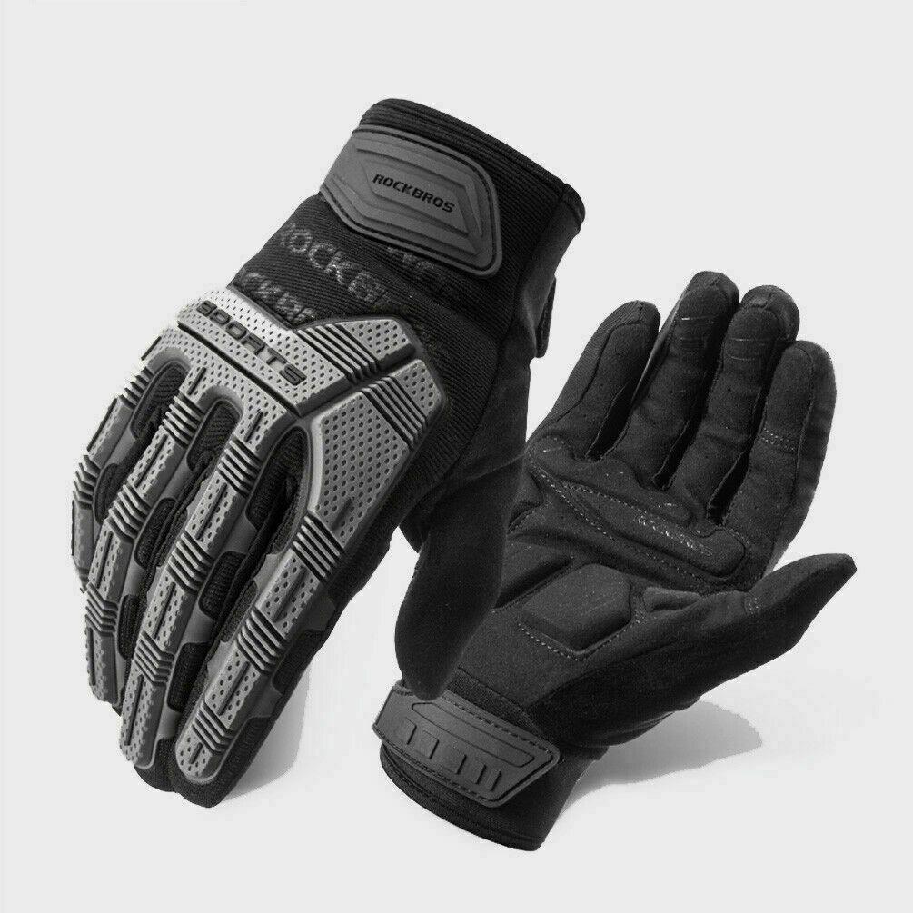 ROCKBROS Winter Riding Cold Warm Bicycle Gloves Touchscreen for electric bikes